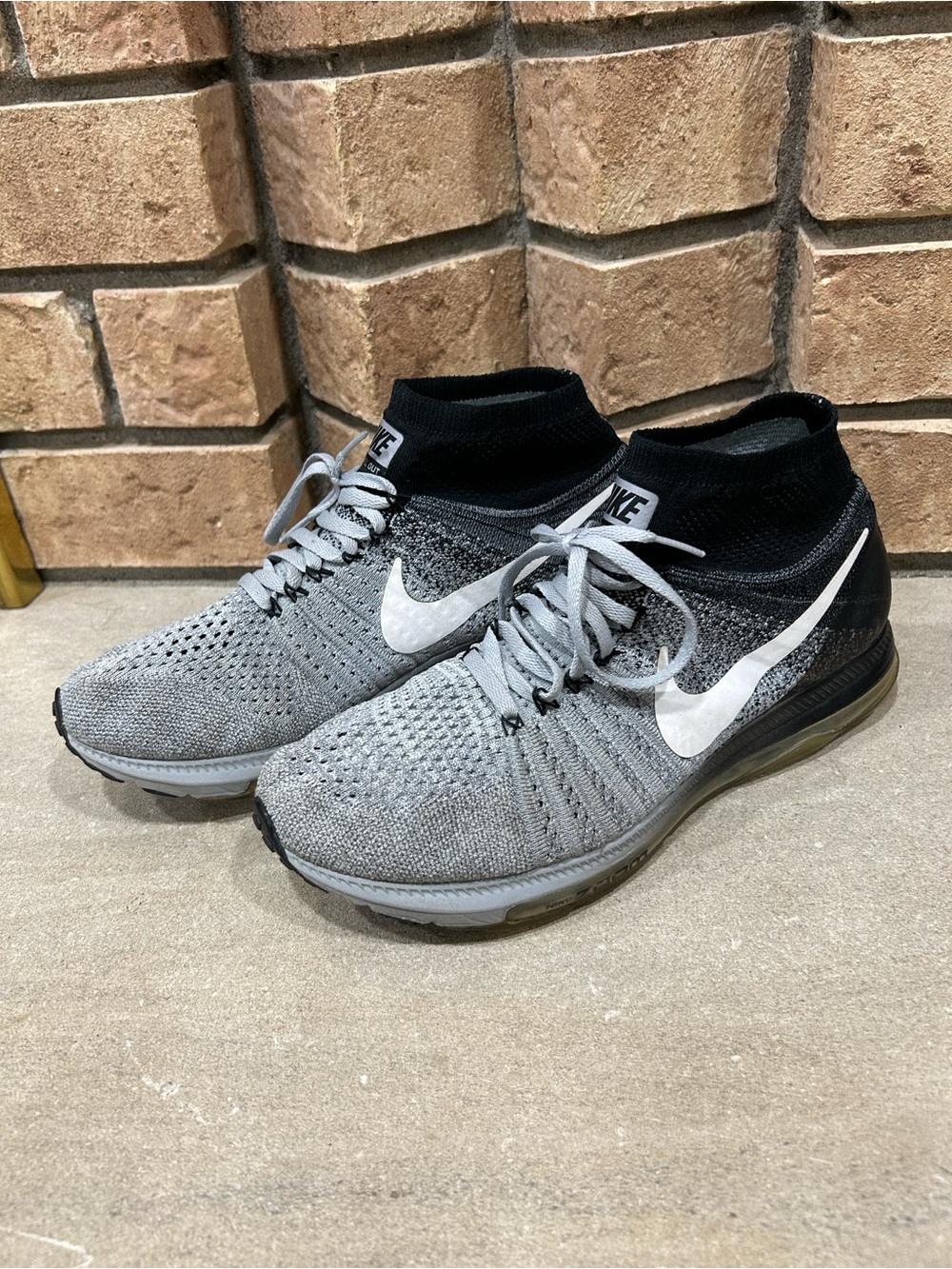 Nike Zoom All Out Flyknit Wolf Grey 844134-003 Men’s Size 9.5